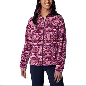 Columbia West Bend Marionberry Full Zip Fleece Jacket M